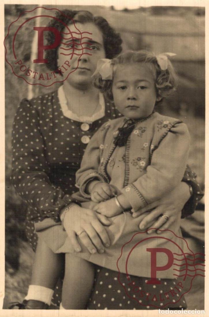 Antique Photography: FOTOGRAFIA ANTIGUA ESPA&Ntilde;A. MUJER Y NI&Ntilde;A. 13.5X8.5CM