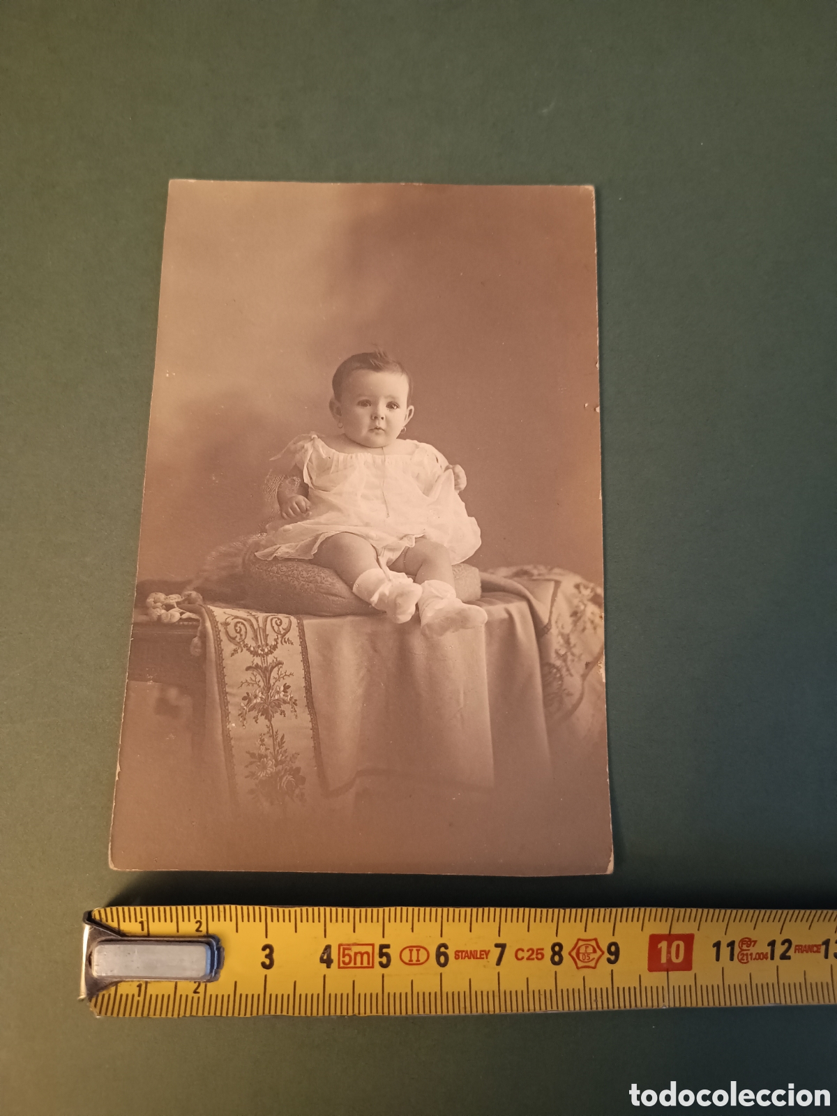 Fotografia antiga: FOTOGRAF&Iacute;A DE S. VERON&Eacute;S - SAN BERNARDO 52 MADRID - RETRATO DE UN BEB&Eacute; CIRCA 1910