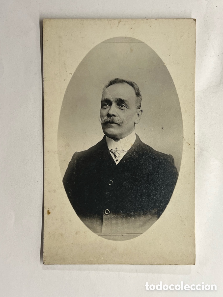 Antique Photography: BARCELONA. Fotograf&iacute;a Se&ntilde;or con cuidado bigote.. Burgues&iacute;a catalana (h.1910?) Med&iacute;das: 14 x 9 cm