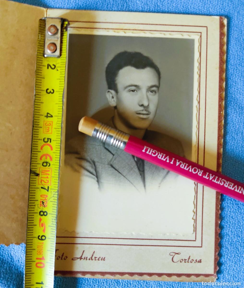 Fotograf&iacute;a antigua: ANTIGUA FOTOGRAFIA DE HOMBRE JOVEN DE TORTOSA FOTOGRAFO ANDREU
