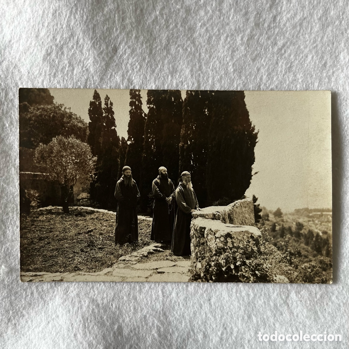 Fotograf&iacute;a antigua: FOTOGRAF&Iacute;A POSTAL VALLDEMOSA / MALLORCA / ERMITA&Ntilde;OS - A&Ntilde;OS 20 / 30