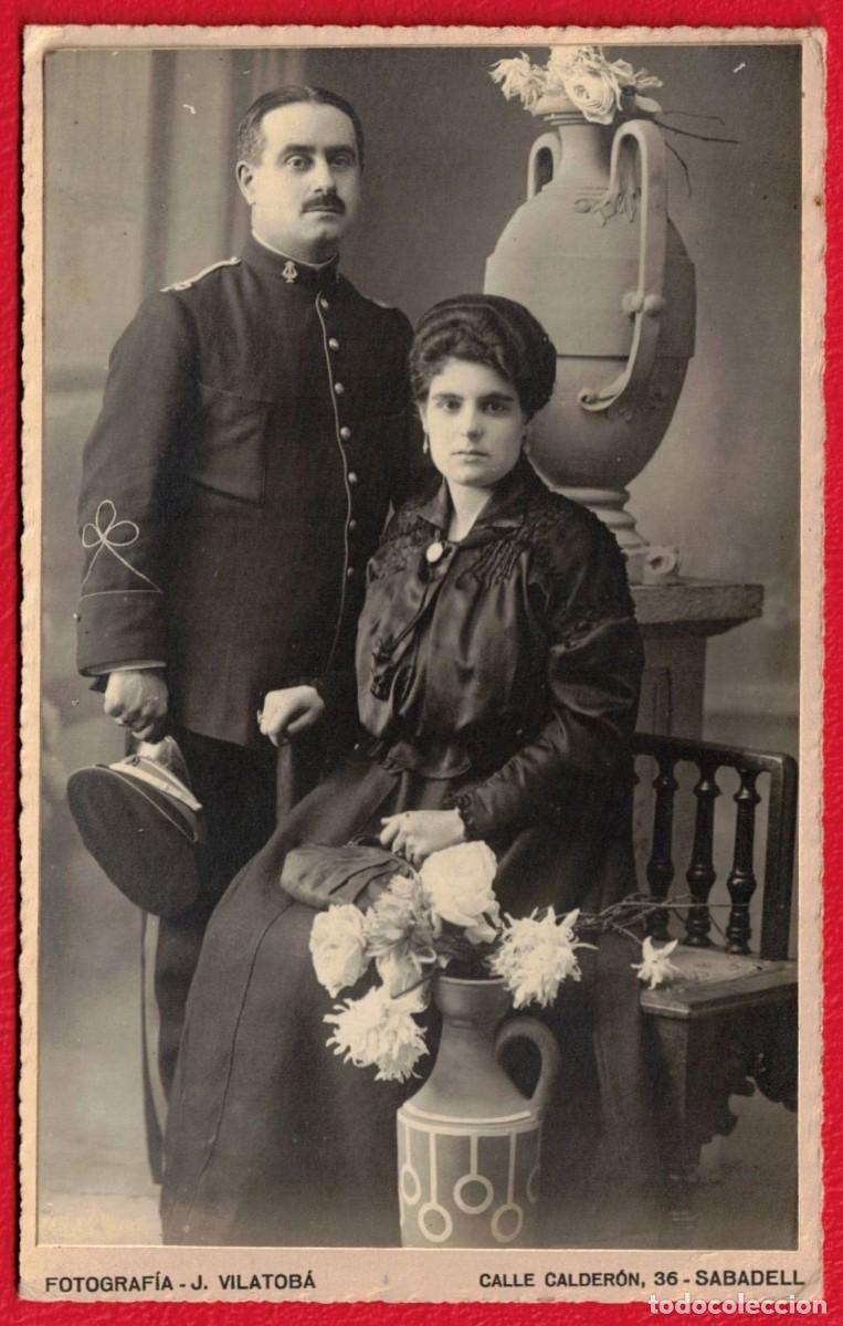 Fotograf&iacute;a antigua: Sabadell - Fotografo J. Vilatob&aacute; en calle Calderon, 36 - Fotografia de estudio