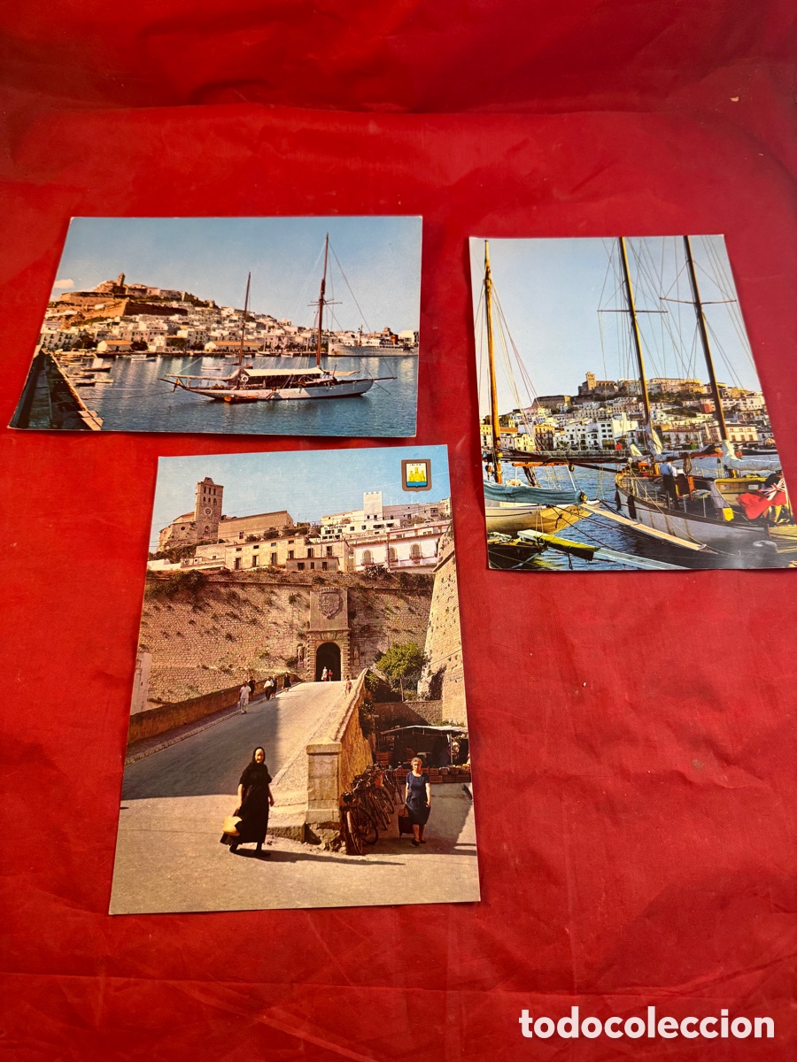 Fotograf&iacute;a antigua: IBIZA - tres postales antiguas 1961