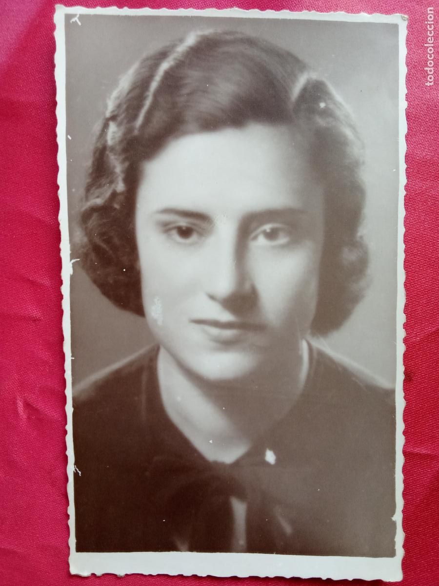 Fotograf&iacute;a antigua: Fotograf&iacute;a postal de mujer Julio 1933 P.2-127