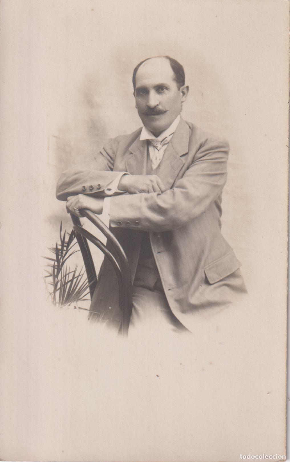 Fotograf&iacute;a antigua: ANTIGUA FOTOGRAFIA DE ESTUDIO DE UN CABALLERO &ndash; TARJETA POSTAL