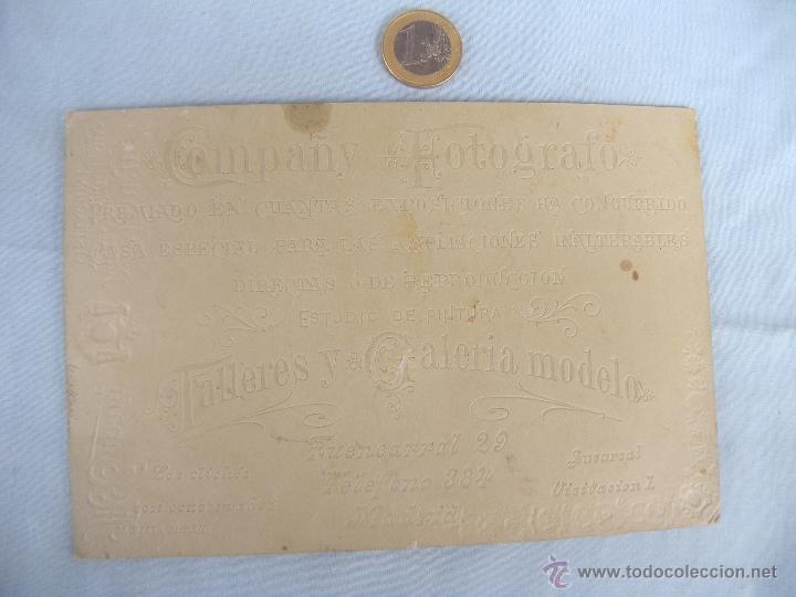 Fotograf&iacute;a antigua: FOTO DE M. COMPA&Ntilde;I MADRID - Foto 3