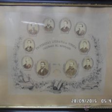 Fotografía antigua: UNIVERSIDAD LITERARIA VITORIANA ENSEÑANZA DEL NOTARIADO 1871-1872. Lote 53594552