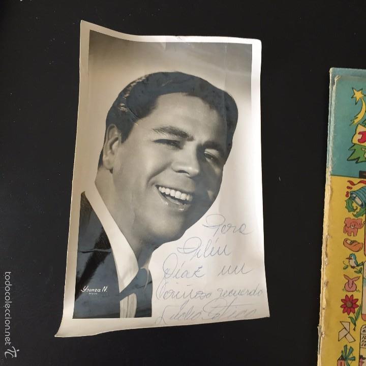 Fotograf&iacute;a antigua: foto de lucho gatica dedicada - Foto 1