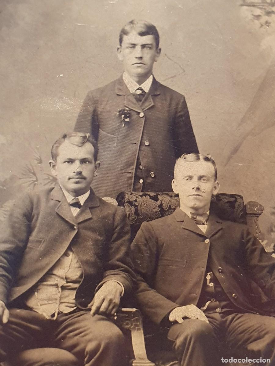 Fotografia antica: colodion tintipo ferrotipo 1/6 placa 1870 1890 siglo XIX mide aprox 62mm x 90mm