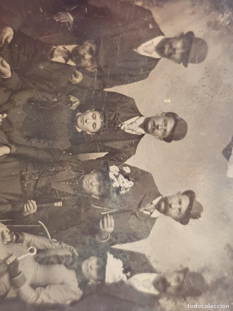 Fotografia antica: colodion tintipo ferrotipo 1/6 placa 1870 1890 siglo XIX mide aprox 62mm x 90mm