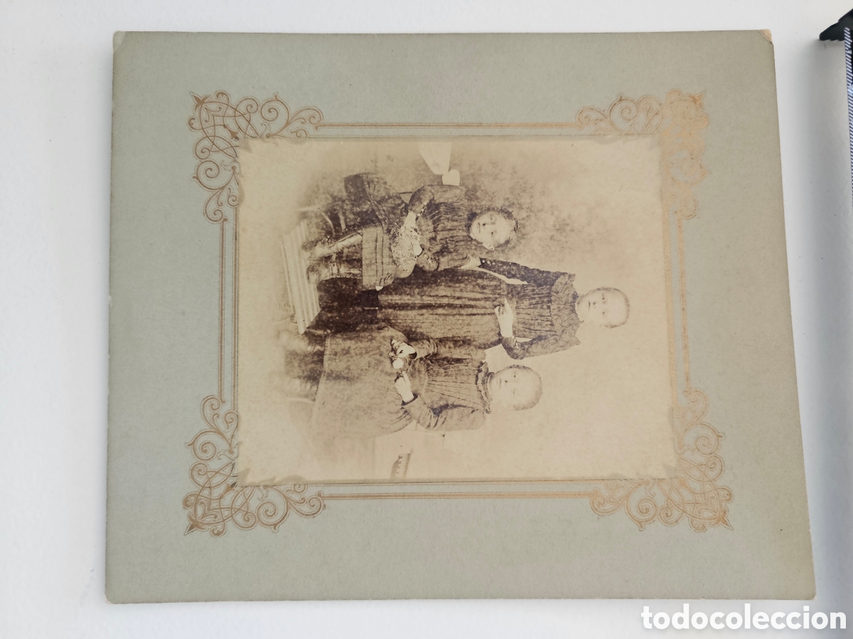 Fotograf&iacute;a antigua: Magn&iacute;fica fotograf&iacute;a de ni&ntilde;os S.XIX
