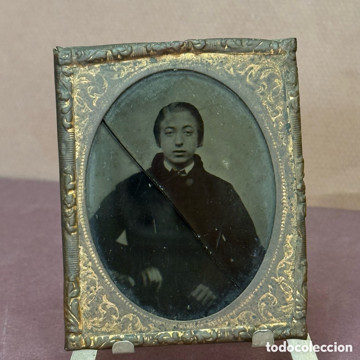 Fotograf&iacute;a antigua: Daguerrotipo - S. XIX - Muchacha Joven