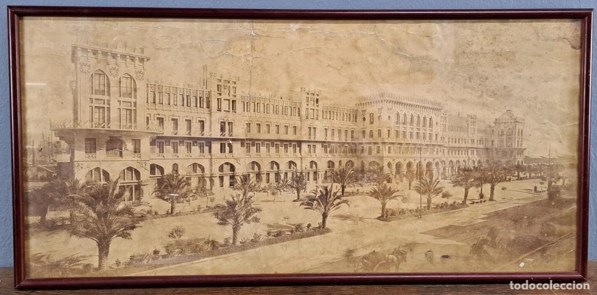 Fotograf&iacute;a antigua: Fotograf&iacute;a original del Hotel Internacional de Barcelona, a&ntilde;o 1888