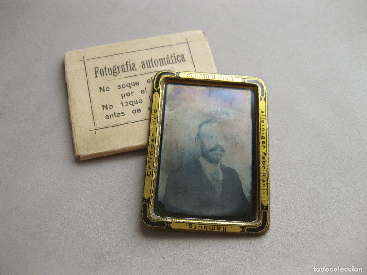 Fotograf&iacute;a antigua: ANTIGUO FERROTIPO DE FOTOMATON BOSCO. PRIMER APARATO FOTOGR&Aacute;FICO AUTOM&Aacute;TICO
