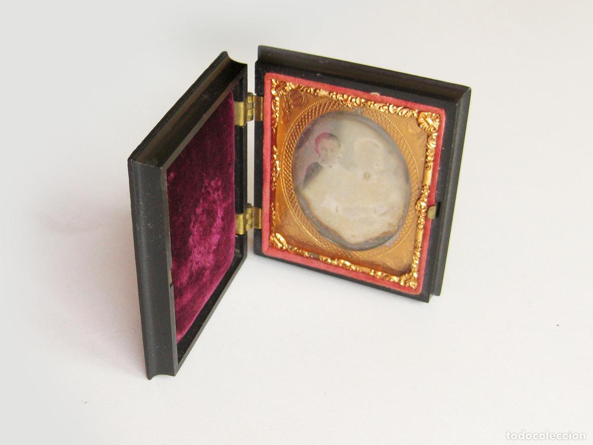 Antique Photography: ANTIGUO DAGUERROTIPO EN SU ESTUCHE DE DOS HERMANAS. FOTOGRAF&Iacute;A