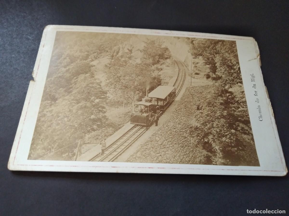 Fotograf&iacute;a antigua: ANTIGUA POSTAL DE CHEMIN DE FER DU RIGI EL FERROCARRIL DE CREMALLERA