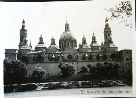Fotograf&iacute;a antigua: 73.- Zaragoza 9x12 	Templo Virgen del Pilar 1944