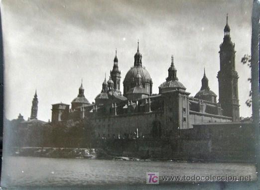 Fotograf&iacute;a antigua: 72.- Zaragoza 9x12 	Templo Virgen del Pilar 1944