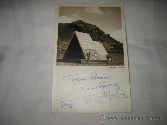 Photographie ancienne: FOTOGRAFIA CAPILLA PUERTO MIERES PARA FELICITAR LAS PASCUAS 1962
