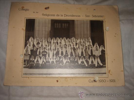 Fotografia antica: FOTOGRAFIA DE ESCUELA COLEGIO DE LAS RELIGIOSAS DE LA PROVIDENCIA-SAN SEBASTIAN 1930-31