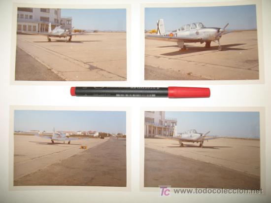 Fotograf&iacute;a antigua: Aviaci&oacute;n Militar Ejercito del Aire,4 fotos a color de la avioneta Mentor,a&ntilde;os 60.