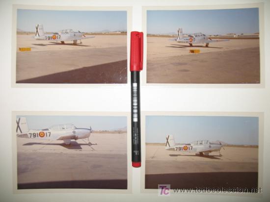 Fotograf&iacute;a antigua: Aviaci&oacute;n Militar Ejercito del Aire, 4 Fotos a color de la Mentor a&ntilde;os 60.