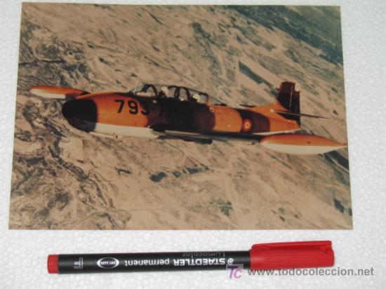 Fotograf&iacute;a antigua: Aviaci&oacute;n Militar Ejercito del Aire, foto original a color del Super Saeta, a&ntilde;os 60-70
