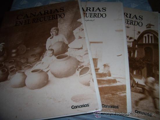Fotograf&iacute;a antigua: 3 carpetas l&aacute;minas fotogr&aacute;ficas Canarias en el recuerdo antiguas - 123 l&aacute;minas (Completas)