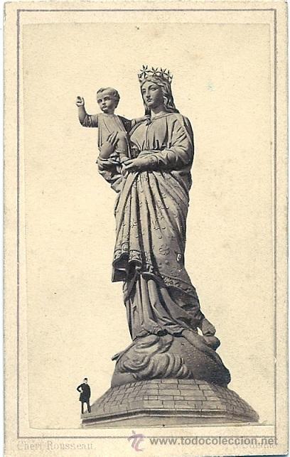 Fotograf&iacute;a antigua: 7743 FOTOGRAFIA CHERI ROUSSEAU ST. ETIENNE - (Hauteur 8 dimensions de la Vierge a du Rocher)
