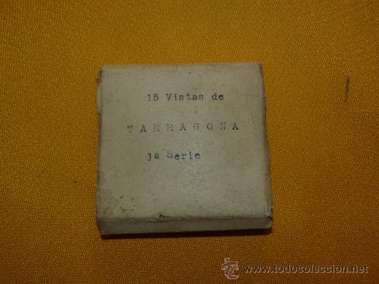 Fotograf&iacute;a antigua: 15 FOTOS EN MINIATURAS  VISTASA DE TARRAGONA  1&ordm; SERIE .