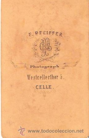 Fotograf&iacute;a antigua: FOTOGRAFIA ANTIGUA. FOTOGRAFIA. F PFEIFFER. CELLE, ALEMANIA. VER FOTO ADICIONAL.