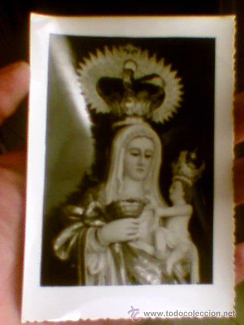 Fotograf&iacute;a antigua: Fotografia foto Virgen del Pilar a&ntilde;os 60