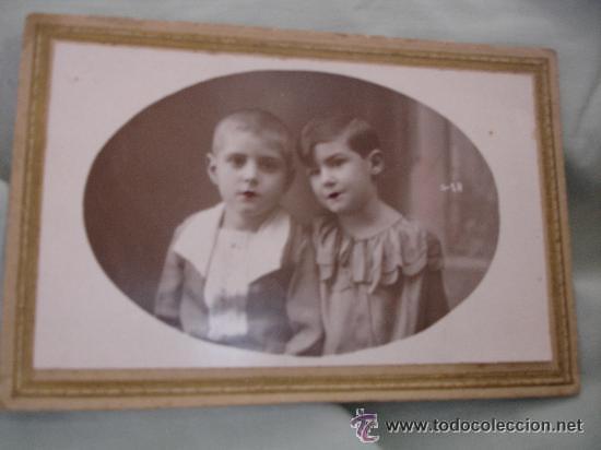 Fotografia antica: AGUILAS (MURCIA).DOS NI&Ntilde;OS FOTOGRAFIA. FOTO MATRAN CARTAGENA