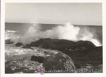 Fotografia antica: ** AB259 - FOTOGRAFIA - PAISAJE - OLEAJE