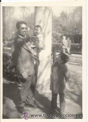 Fotografia antiga: ** D379 - FOTOGRAFIA - SE&Ntilde;OR CON DOS NI&Ntilde;OS