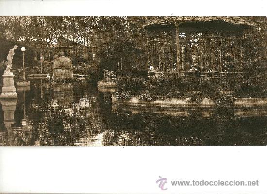 Fotograf&iacute;a antigua: CASTELLON. ANTIGUA PERGOLA EN EL LAGO DEL PASEO RIBALTA