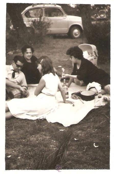Fotograf&iacute;a antigua: DE PICNIC Y SEAT 600 - Foto 1