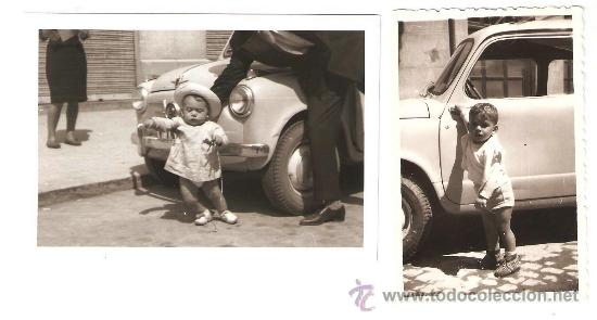 Fotograf&iacute;a antigua: DOS NI&Ntilde;OS Y SEAT 600