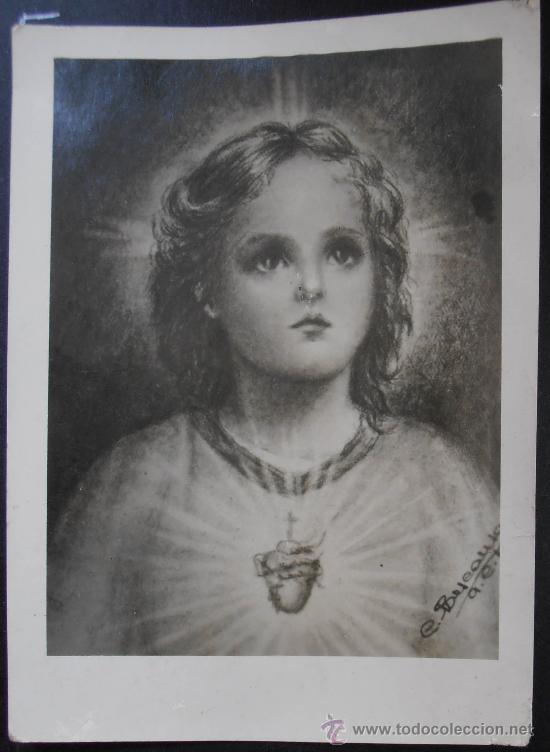 Fotograf&iacute;a antigua: FOTOGRAFIA 11.5X8.5 CM APROX, NI&Ntilde;O JESUS,  (883)