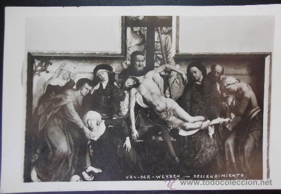 Fotografia antiga: FOTOGRAFIA 15X10 CM APROX, ESCENA RELIGIOSA, VAN DER WEYDEN, DESCENDIMIENTO,  (1080)