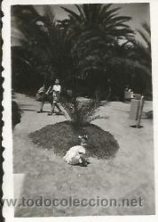 Fotografia antica: *-* D11 - 510 - FOTOGRAFIA PEQUE&Ntilde;O FORMATO - NI&Ntilde;ITA EN EL PARQUE