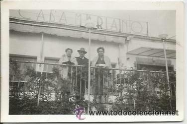 Fotografia antica: ** SS390 - FOTOGRAFIA - GRUPO DE AMIGOS EN UNA TERRAZA