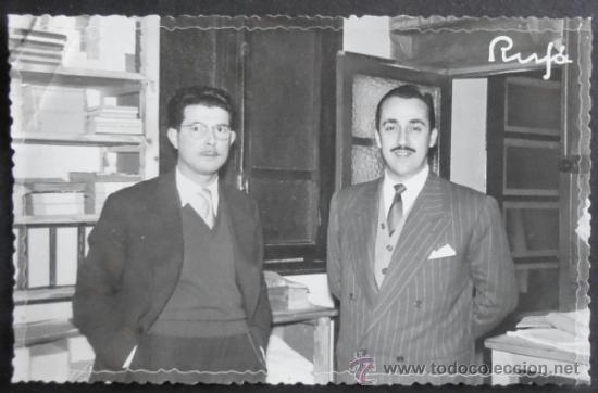 Fotograf&iacute;a antigua: FOTOGRAFIA 14X9 CM APROX,DOS AMIGOS,RUFA,VALENCIA,1956, (2546)