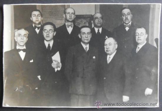 Fotograf&iacute;a antigua: FOTOGRAFIA 17X11.5 CM APROX,GRUPO DE GENTE IMPORTANTE, (2757)
