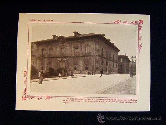 Fotograf&iacute;a antigua: OVIEDO-LA AUDIENCIA-PALACIO SEVERA ARQUITECTURA INFLUENCIA ESTILO BARROCO-MANSION-ASTURIAS-253...