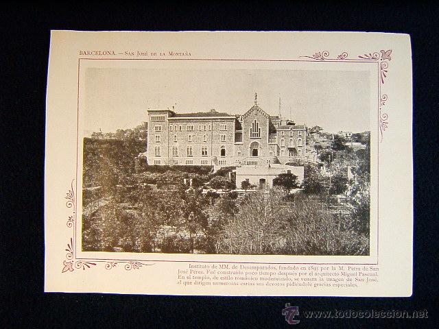 Fotograf&iacute;a antigua: BARCELONA-SAN JOSE DE LA MONTA&Ntilde;A-MIGUEL PASCUAL1895 M.PETRA SAN JOSE PEREZ-DESAMPARADOS-CATALU&Ntilde;A-720