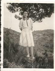 Fotografia antica: *** D11 547 - FOTOGRAFIA PEQUE&Ntilde;O FORMATO - GUAPA SE&Ntilde;ORITA - 6 X 4,5 CM.