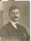 Fotografia antica: ^^^ D11 552 - FOTOGRAFIA PEQUE&Ntilde;O FORMATO - SE&Ntilde;OR CON BIGOTE - 4,5 X 3 CM.