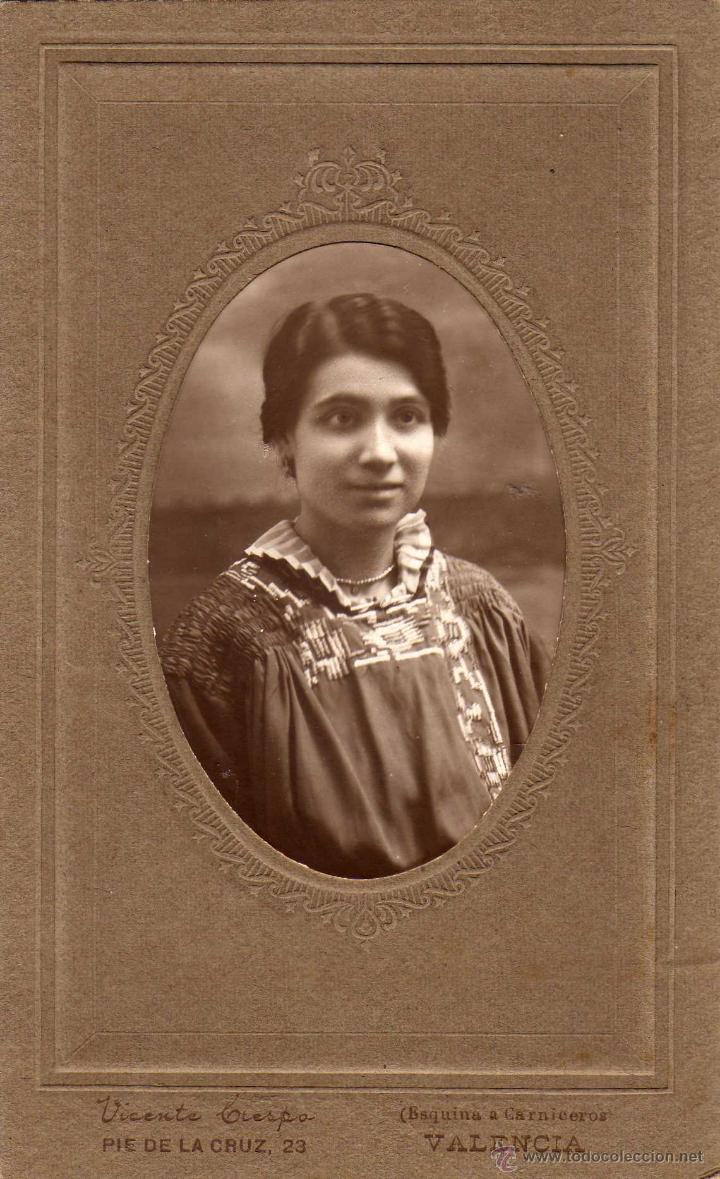 Fotograf&iacute;a antigua: Mujer. Valencia. - Foto 1