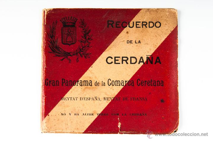 Fotografia antica: FOTOGRAFIA GRAN PANORAMA DE LA COMARCA CERETANA, RECUERDO DE LA CERDA&Ntilde;A